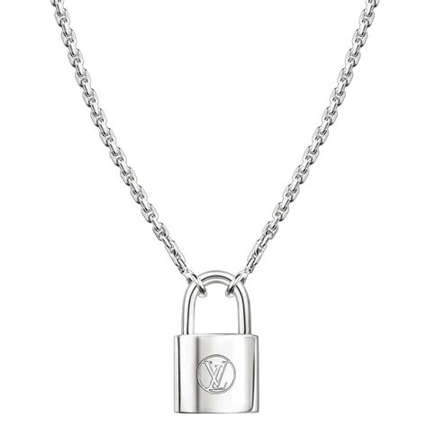 lv silver lockit|lv lockit necklace.